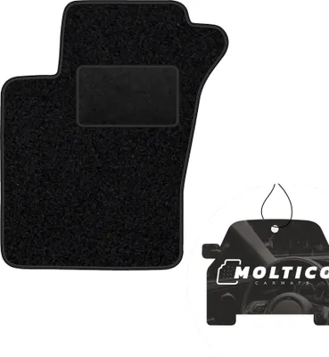 Produktbild von moto-MOLTICO Fahrer Fußmatte Auto Velours Fahrerseite Autoteppiche Schwarz Fahrermatte 1-teilig passend für Mercedes-Benz M-Klasse W163 1999-2005