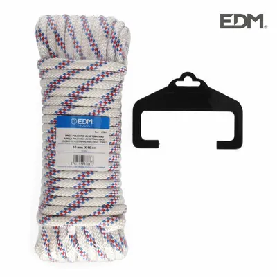 Obrázok produktu pre Vlákno 15 mt. Polyesterové trojfarebné lano s vysokou pevnosťou. hrúbka 10 mm edm
