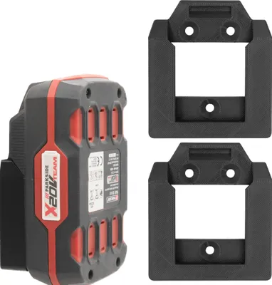 Produktbild von 2x Akku Halter für Parkside 20V Halterung Akkus Wandhalter Wandhalterung Lidl 20V