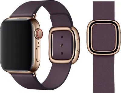Produktbild von Original Apple Modern Buckle Armband Größe L 38/40/41mm MWRL2ZM/A Aubergine