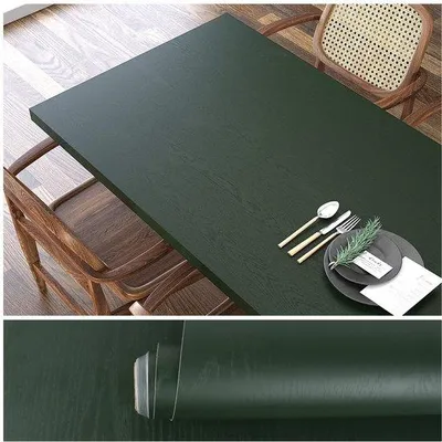 Obrázek produktu pro Tmavě zelená® samolepicí dřevěná fólie Unyqoos na nábytek a stěny, 40 cm x 300 cm