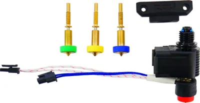 Obrázek produktu pro Mikrohotend E3D Revo™ s adaptérem LGX – 24 V – kompletní sada trysek