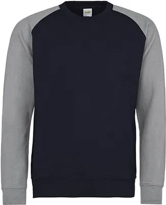 Produktbild von Just Hoods , Baseball Sweat , Oxford Navy , Heather Grey , S
