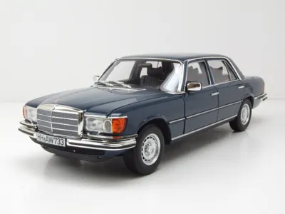 Produktbild von Norev 183976 Mercedes 350 SEL S-Klasse W116 1979 blau 1:18