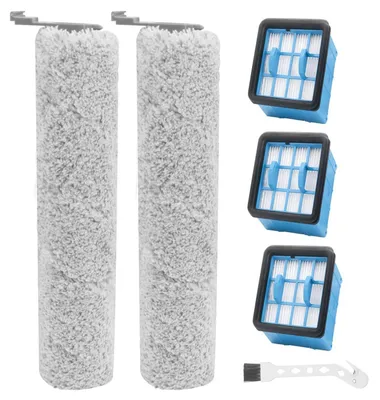 Produktbild von Zubehörset für Bissell CrossWave OmniForce 3912N 3882, 2 Hauptbürsten, 3 Saugfilter, 1 Reinigungsbürste