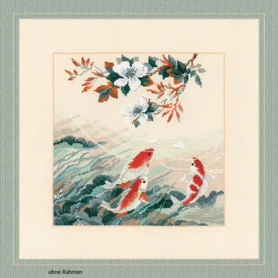 Produktbild von Riolis Kreuzstich-Set "Tanzende Fische"