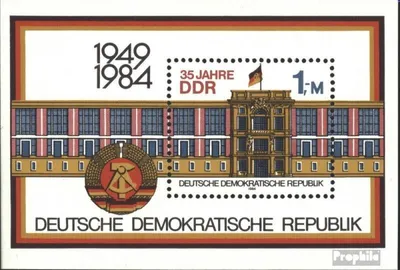 Produktbild von Briefmarken DDR 1984 Mi Block77 (kompl.Ausgabe) Ersttagssonderstempel gestempelt 35 Jahre DDR (I) / Bl.77