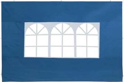 Immagine prodotto di Pannelli laterali per gazebo, 2 pezzi, blu, 3x2 m, chiusura con cerniera
