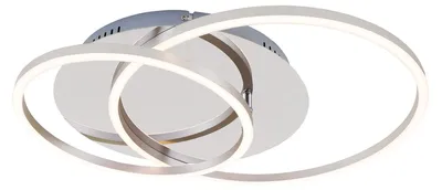 Obrázok produktu pre LED stropné svietidlo stropné svietidlo stmievateľné chróm-hliník 3000K Ø 30cm 40 W Briloner