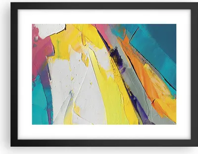 Produktbild von Gerahmtes Poster - Schwarzer Rahmen - Deadlock Farben dreidimensional - 40x30 cm - Wand Bild - Wanddeko - Wandbilder - Kunstposter - Wandposter - Bilderrahmen - Bilder - Kunstdruck - P2BAA40x30-4871