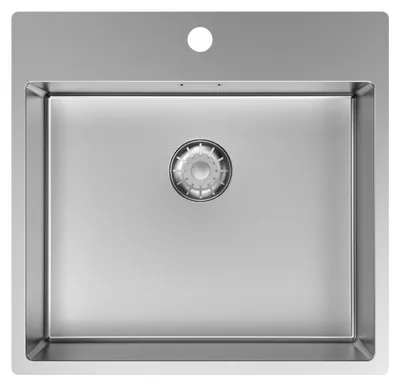 Obrázek produktu pro Dřez Pure.Sink Comfort z nerezové oceli, rozměry 54 x 52 cm, s přípojkou pro baterii PCM5040T-02