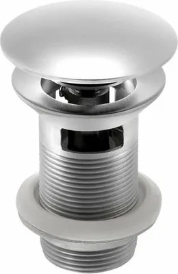 Obrázek produktu pro Výsuvný odpad MINIMAL 5/4", click-clack, velká zátka, matná nerezová ocel