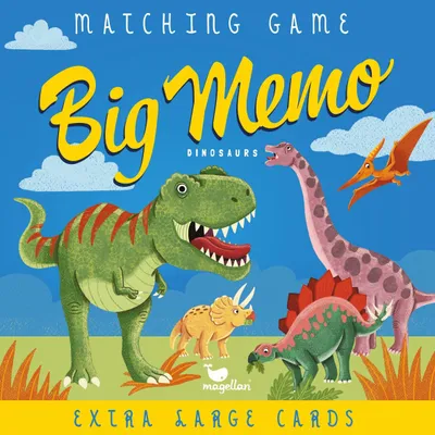 Produktbild von Großes Dinosaurier Memo-Spiel mit extragroßen Karten zum Lernen der Sauriernamen