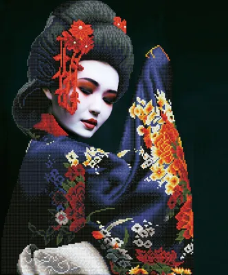 Produktbild von Diamond Dotz Diamond Painting Set Kyoto Beauty für Erwachsene