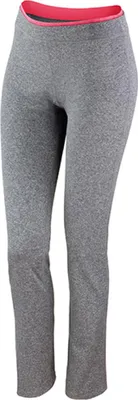 Produktbild von SPIRO S275F | Damen Fitness Hose + Komfortable Passform - Farbe: Sport Grey Marl/Hot Coral - Größe: L (14)