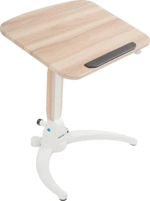 Obrázek produktu pro Mobilní stojící stůl, výškově nastavitelný, prostorově úsporný design, dřevo