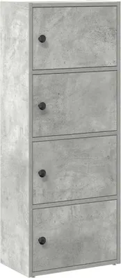 Obrázek produktu pro vidaXL Knihovna betonová šedá 40x24x102 cm materiál na bázi dřeva