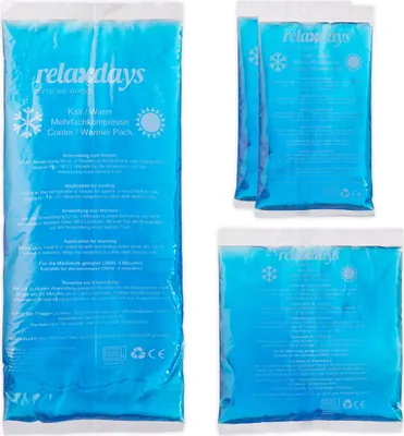 Obrázek produktu pro relaxdays 10039565_0 Kühlpad-Set 4er 10039565_0 blau, 1 Set