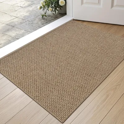 Produktbild von Schmutzfangmatte Innen 44 x 76 cm, rutschfeste Fußmatte, Dunkelbeige