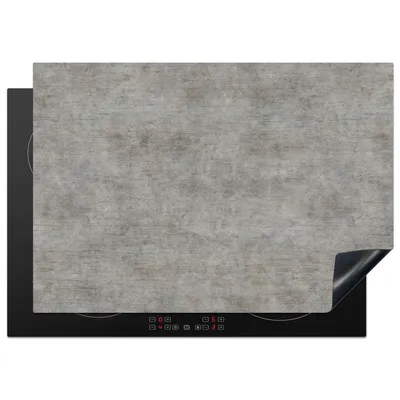 Produktbild von KitchenYeah© Herdabdeckplatte Beton - Wand - Muster , 75x52cm, Küche Deko, Glaskeramikkochfeld Herdabdeckung, Abdeckplatte fùr Kochfeld