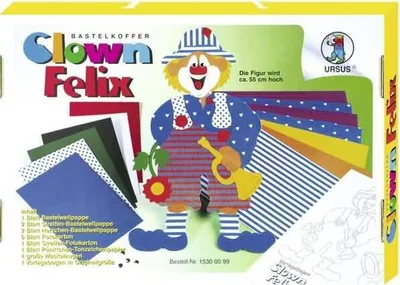 Produktbild von Bastelkoffer Clown Felix 25x35cm