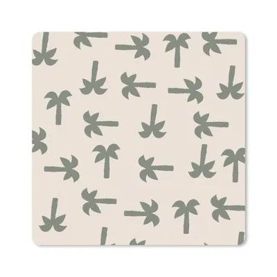 Produktbild von MuchoWow® Mauspad Mousepad Palme - Pastell - Muster 30x30 cm - Mousepads - Maus Mat - Pad - Mausunterlage - Gaming