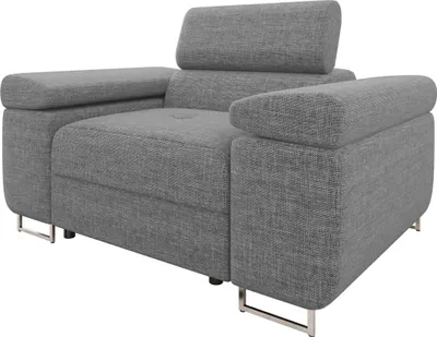 Produktbild von MIRJAN24 Sessel Torezio, Polstersessel mit Einstellbare Kopfstützen, Wohnzimmer, 134x102x70-90 cm (Farbe: Lux 05)