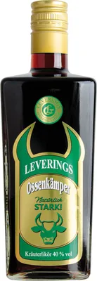Produktbild von Leverings Ossenkämper Kräuterlikör 40% Vol. (1x0,7l Flasche)