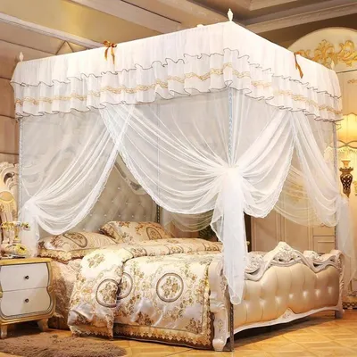 Produktbild von s vierseitiges Prinzessinnen-Himmelbett mit Moskitonetz (M)