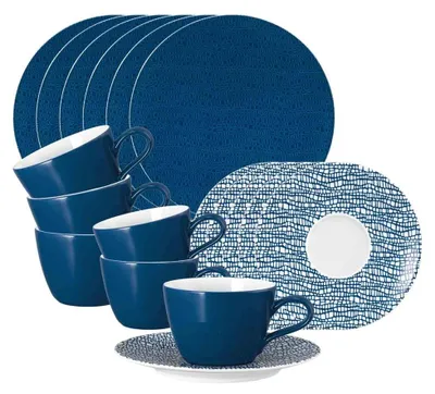 Produktbild von Seltmann Weiden Life Fashion Kaffeeservice 18-teilig - Classic Blue