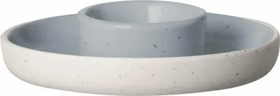 Produktbild von Blomus Eierbecher 2er-Set Sablo Stone, Keramik, 64322