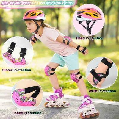 Produktbild von Kinderfahrradhelm 52-58 cm, Schutzausrüstung, verstellbar, für Skaten