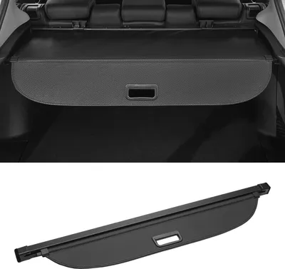 Image de Cache-Bagages Rétractable Coffre Voiture Pour Toyota Prius Base 2004-09 Étagère Coffre Arrière Étagère Bagages Écran Confidentialité Sécurité Couverture Ombre Noir Fibre Carbone