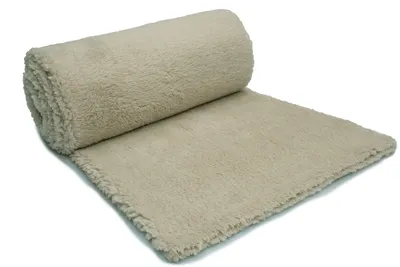 Produktbild von Minky Sherpa Lamm Kunstfell Hell beige 50x160 cm