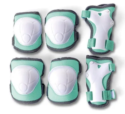 Produktbild von Yvolution Schutzset grün medium - Schutz für Kinder beim Spielen