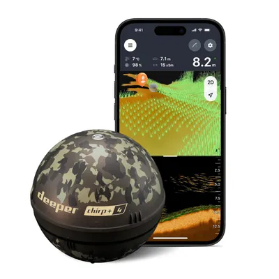 Produktbild von Deeper CHIRP+ 4 KI-Fischfinder mit GPS – Tragbares Sonar für Angeln