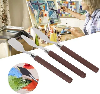 Set von 3 RVS Palette, Hauptbild