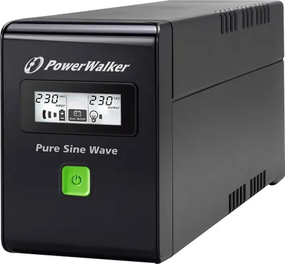 Produktbild von PowerWalker VI 600 SW FR, Line-Interaktiv, 0,6 kVA, 360 W, Reiner Sinus, 162 V, 290 V