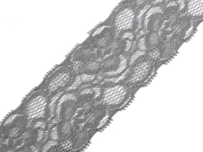 Obrázek produktu pro Krajka elastická, šedá 50mm / 1 m