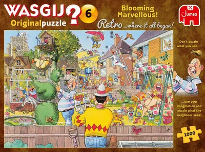 Produktbild von Jumbo Puzzle Wasgij Retro Original 6 Cartoon - 1000 Teile Puzzlespaß