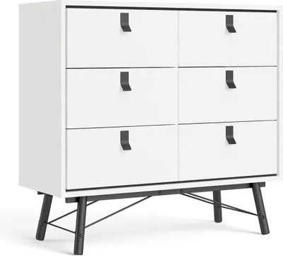 Produktbild von Rye Kommode 6 Schubladen mattweiss.