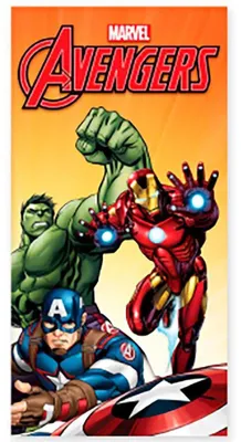 Produktbild von Marvel Avengers Badetuch Ironman & Hulk 70 x 140 cm