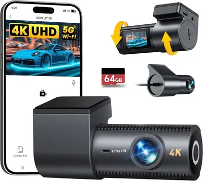 Obrázek produktu pro Palubní kamera přední a zadní - Autokamera - Kamera do auta - Autokamera s duální kamerou