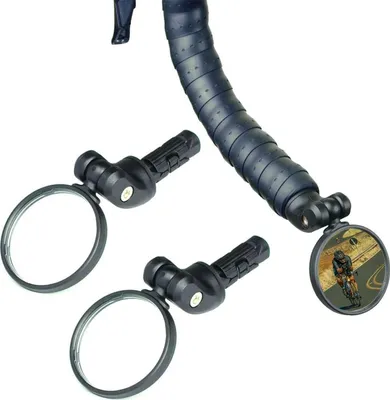 Produktbild von Kaufland: Fahrradspiegel HD-Glas konvexe Linse 2 Stück 5,1 cm schwarz