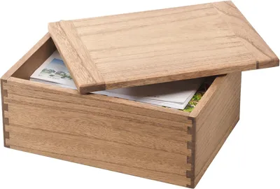 Produktbild von Holzkiste - große Aufbewahrungsmöglichkeit - handgefertigt - 1 Stück - naturbelassenes Holz