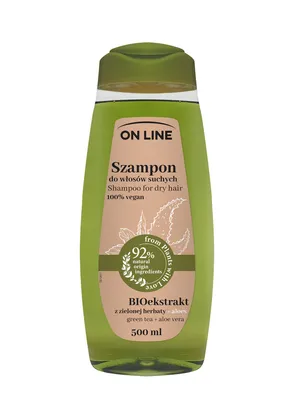 Zdjęcie produktu dla Szampon Do Włosów Suchych Aloes I Zielona Herbata 500 Ml