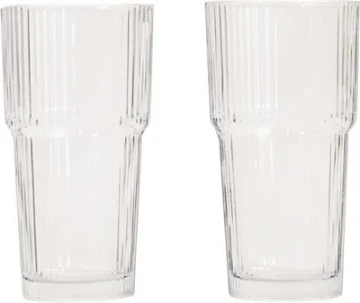 Produktbild von HOMLA Set von LYNNASO transparenten Highball-Gläsern, 2er-Set, 0,54 l