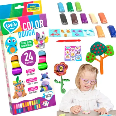 Produktbild von Lovin 24 Colors Play Dough Set