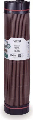Image de Canisse d'osier semi-synthétique - Chocolat - 1x3m