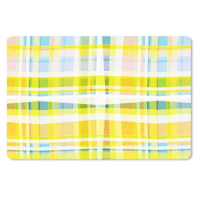 Produktbild von MuchoWow® Schreibtischunterlage Gelb - Muster - Sommer 60x40 cm - XXL Mauspad - Großes Mauspad